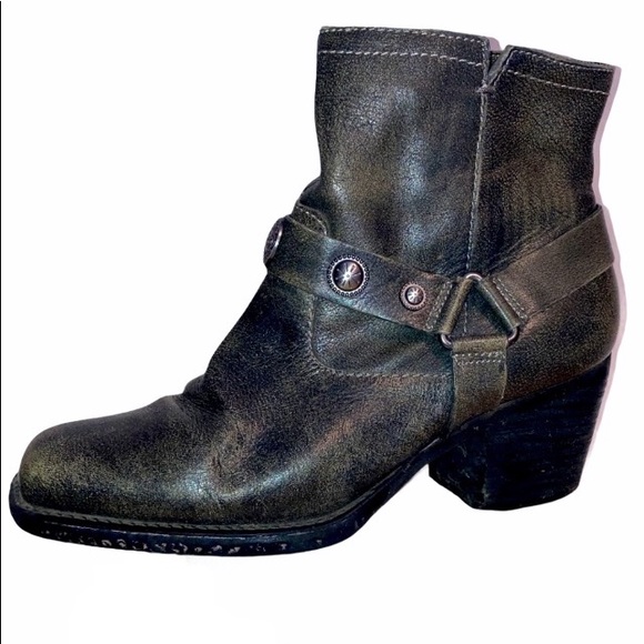 OTBT Shoes - OTBT Genuine Leather Western Style Ankle Boot Size 7